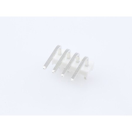 Molex Board Connector, 4 Contact(S), 1 Row(S), Male, Right Angle, Solder Terminal, Locking, Natural 26603040